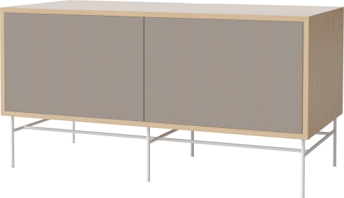 BOLIA szafka CASE M 48 dąb bielony / biała podstawa