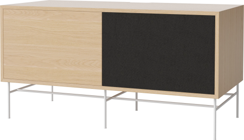 BOLIA szafka CASE M 48 dąb bielony / biała podstawa