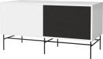 BOLIA szafka CASE M 48 biały korpus / czarna podstawa