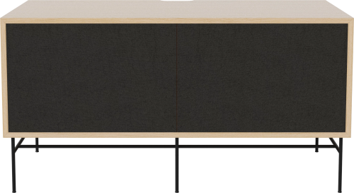 BOLIA szafka CASE M 48 dąb bielony / czarna podstawa  