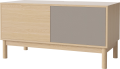 BOLIA szafka CASE M 48 dąb bielony / dębowa podstawa 