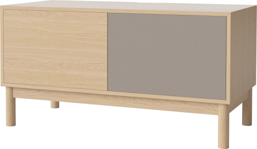 BOLIA szafka CASE M 48 dąb bielony / dębowa podstawa 
