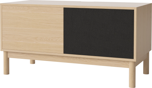 BOLIA szafka CASE M 48 dąb bielony / dębowa podstawa