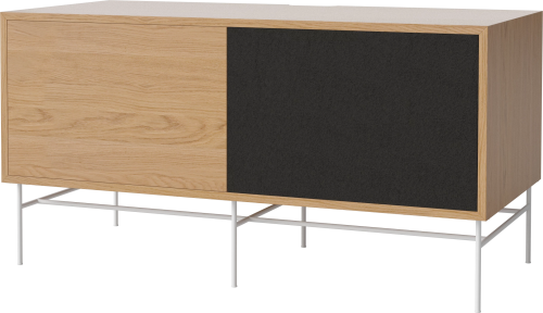 BOLIA szafka CASE M 48 dąb naturalny / biała podstawa