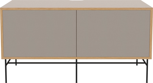 BOLIA szafka CASE M 48 dąb naturalny / czarna podstawa