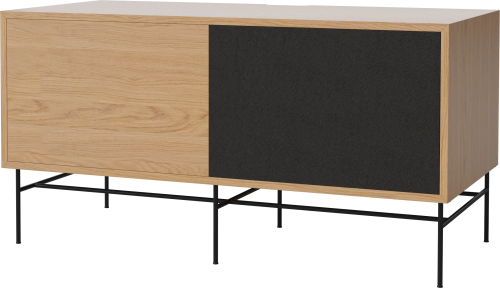 BOLIA szafka CASE M 48 dąb naturalny / czarna podstawa