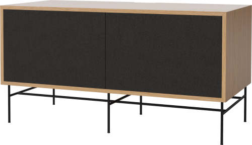 BOLIA szafka CASE M 48 dąb naturalny / czarna podstawa