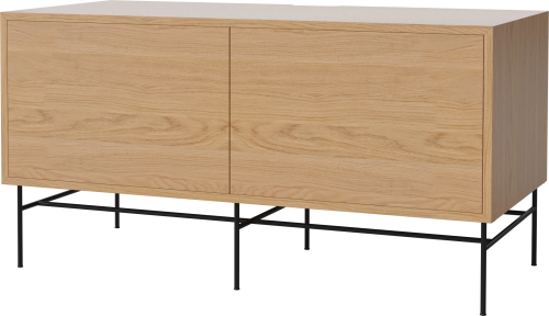 BOLIA szafka CASE M 48 dąb naturalny / czarna podstawa