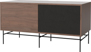 BOLIA szafka CASE M 48 orzech naturalny / czarna podstawa