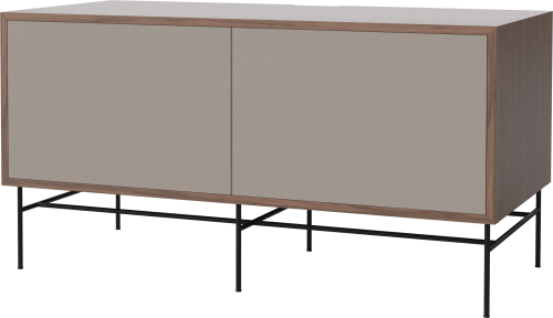 BOLIA szafka CASE M 48 orzech naturalny / czarna podstawa