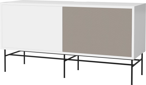 BOLIA szafka CASE M biały lakier / czarna podstawa