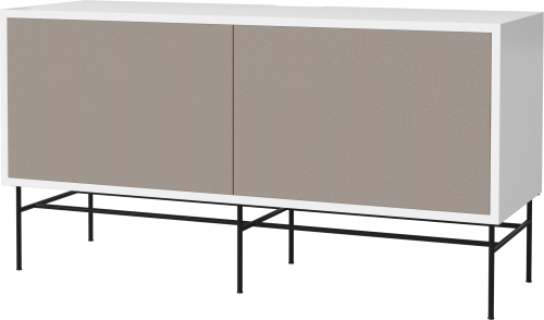 BOLIA szafka CASE M biały lakier / czarna podstawa 