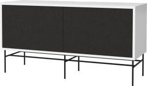 BOLIA szafka CASE M biały lakier / czarna podstawa  