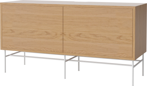 BOLIA szafka CASE M dąb naturalny / biała podstawa