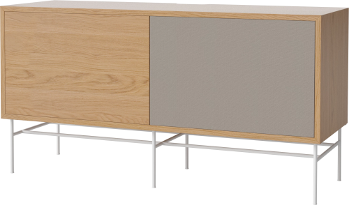 BOLIA szafka CASE M dąb naturalny / biała podstawa 