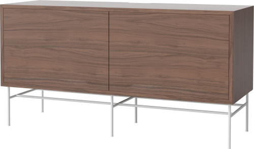 BOLIA szafka CASE M orzech naturalny / biała podstawa