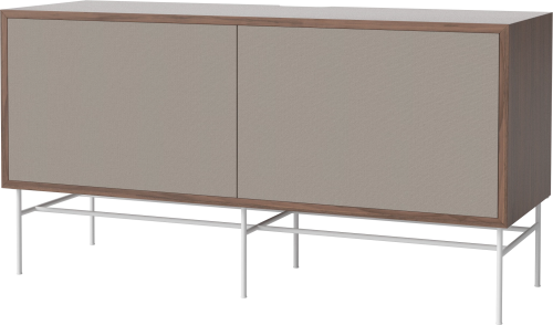 BOLIA szafka CASE M orzech naturalny / biała podstawa