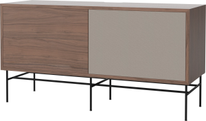 BOLIA szafka CASE M orzech naturalny / czarna podstawa 