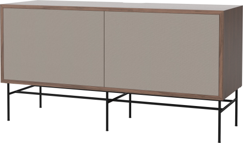 BOLIA szafka CASE M orzech naturalny / czarna podstawa