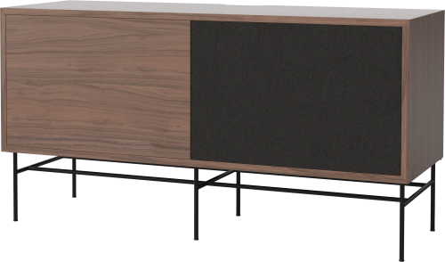 BOLIA szafka CASE M orzech naturalny / czarna podstawa 