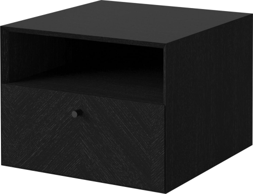 BOLIA szafka wisząca z pojedynczą szufladą LUXE 40x40 cm dąb czarny różne uchwyty