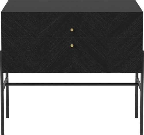 BOLIA szafka z podwójną szufladą LUXE  64 CM dąb czarny różne rodzaje  