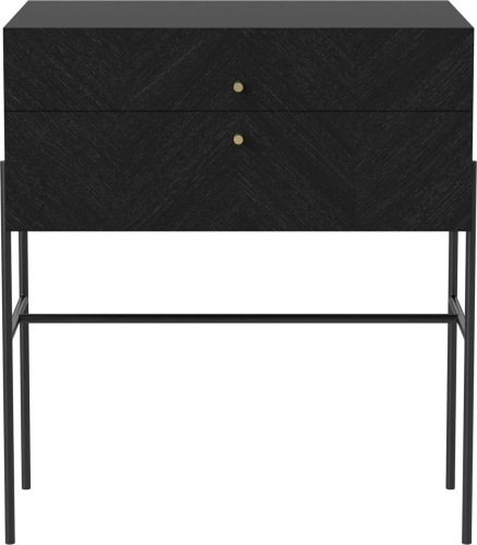 BOLIA szafka z podwójną szufladą LUXE  80 CM dąb czarny różne rodzaje   