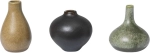 Wazony Komo mini kolorowe 3 szt. Ferm Living 