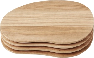 Deski do serwowania Cairn 4 szt. drewno naturalne FERM LIVING 