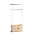 Regał modułowy Shelving S.200.1.G Moebe różne warianty