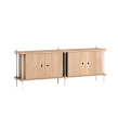 Regał modułowy Shelving s.65.2.D Moebe różne warianty