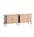Regał modułowy Shelving s.65.2.D Moebe różne warianty