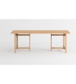 Stół prostokątny jadalniany Moebe - 220cm x 90cm, dębowy