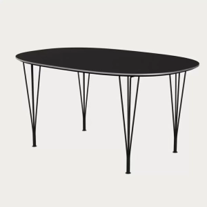 Stół Superellipse 150 Cm Laminat Standard Czarny Fritz Hansen