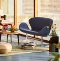 Sofa Swan Capture Instant Blue Fritz Hansen