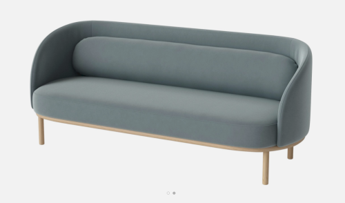 Sofa 3-osobowa FUUGA dąb bielony BOLIA  
