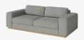 Sofa 2,5-osobowa SEPIA podstawa czarna BOLIA  