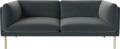 Sofa 2-osobowa PASTE czarny dąb BOLIA 