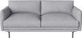 Sofa 2-osobowa LOMI srebrne nogi BOLIA 