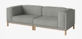 Sofa modułowa 3 COSY ciemny dąb BOLIA  