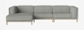 Sofa modułowa 7 COSY czarny buk BOLIA 