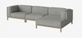 Sofa modułowa 6 COSY czarny buk  BOLIA   