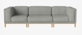 Sofa modułowa 2 COSY ciemny dąb BOLIA 