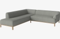Sofa 6-osobowa otwarta CARO lewa BOLIA różne warianty 