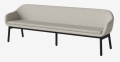 Sofa/ławka 4-osobowa DINE czarny dąb BOLIA  