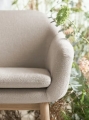 Sofa / ławka 3-osobowa DINE czarny dąb BOLIA 