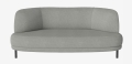 Sofa 2-osobowa GRACE nogi czarne stalowe BOLIA  