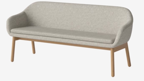 Sofa / ławka 2-osobowa DINE dąb naturalny BOLIA 