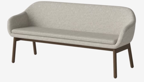 Sofa / ławka 2-osobowa DINE ciemny dąb BOLIA 