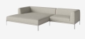 Sofa modułowa 11 CAISA nogi stal szczotkowana BOLIA  